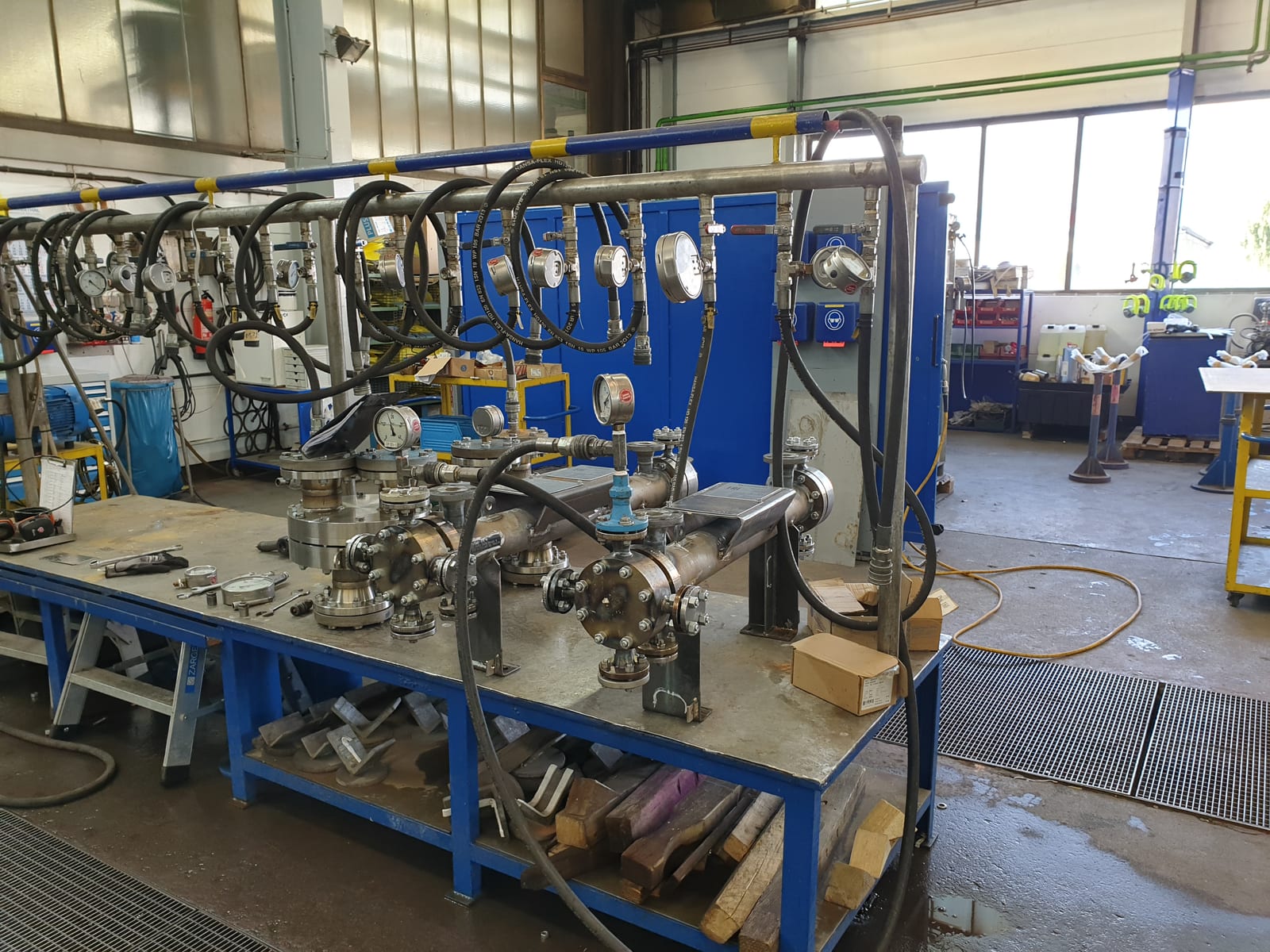 Hydrostatic Test, Shell and Tube Heat Exchangers, FUNKE Wärmeaustauscher Apparatebau GmbH, Gronau, Germany