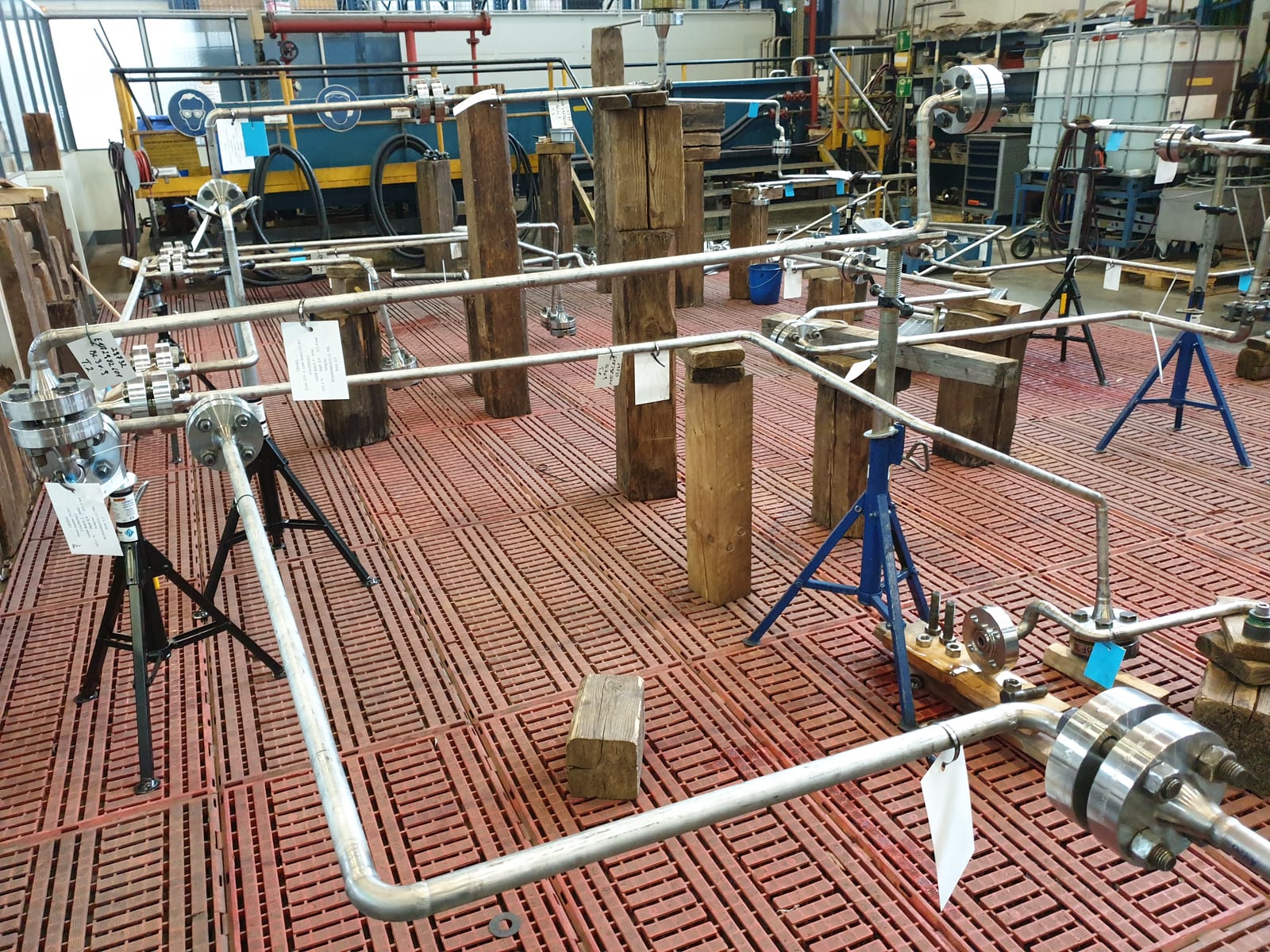 Hydrostatic Test, Piping, Siemens Energy, Duisburg, Germany