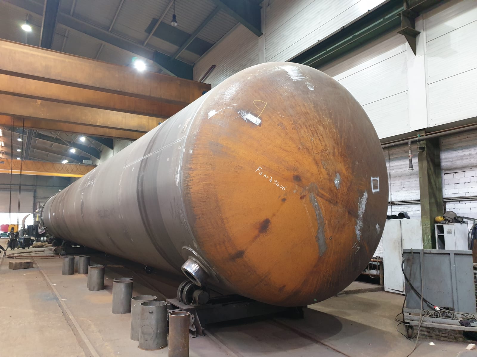Inspection activity at an industrial facility